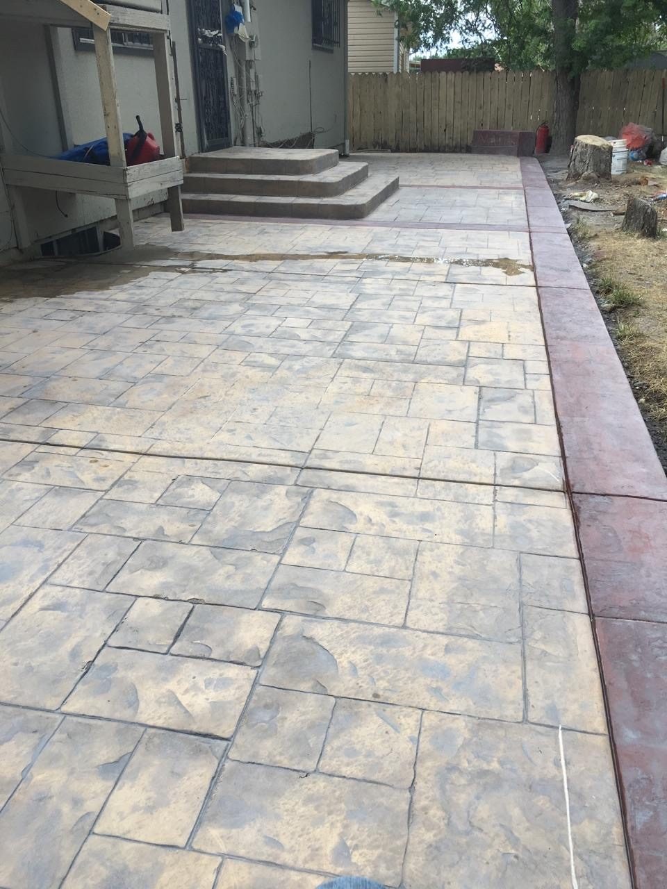 Concrete work in progress