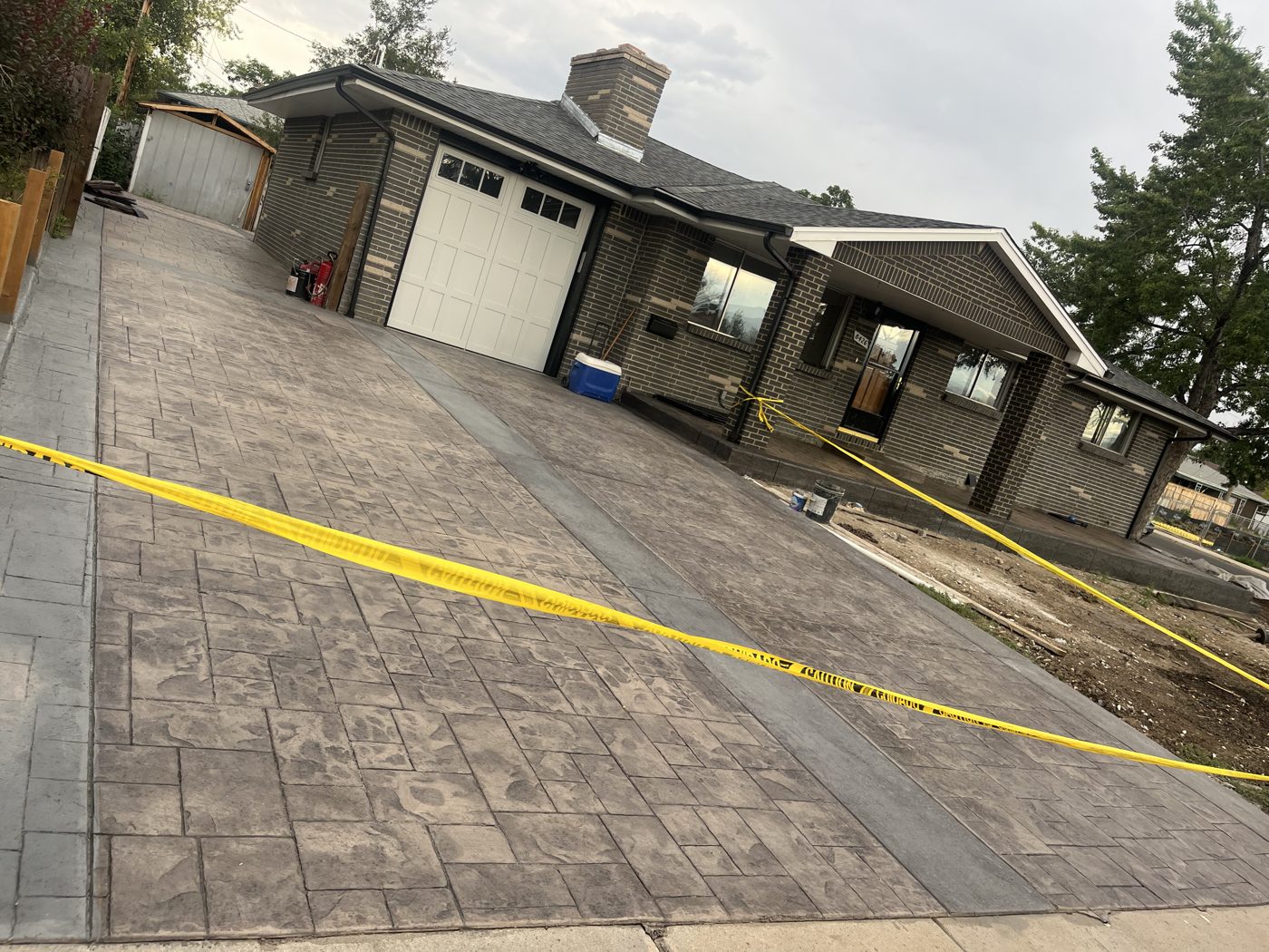 Concrete driveway detail